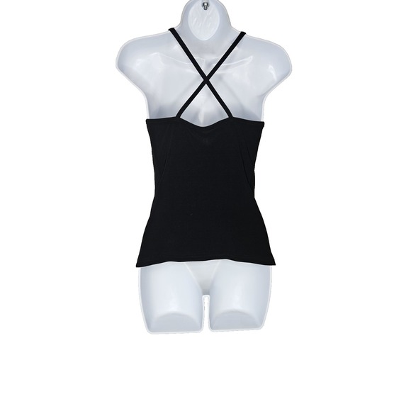 Joseph Ribkoff Black Fringe Tank Top Size‎ 2 XS Party Dance Flapper Style Canada - Picture 2 of 5